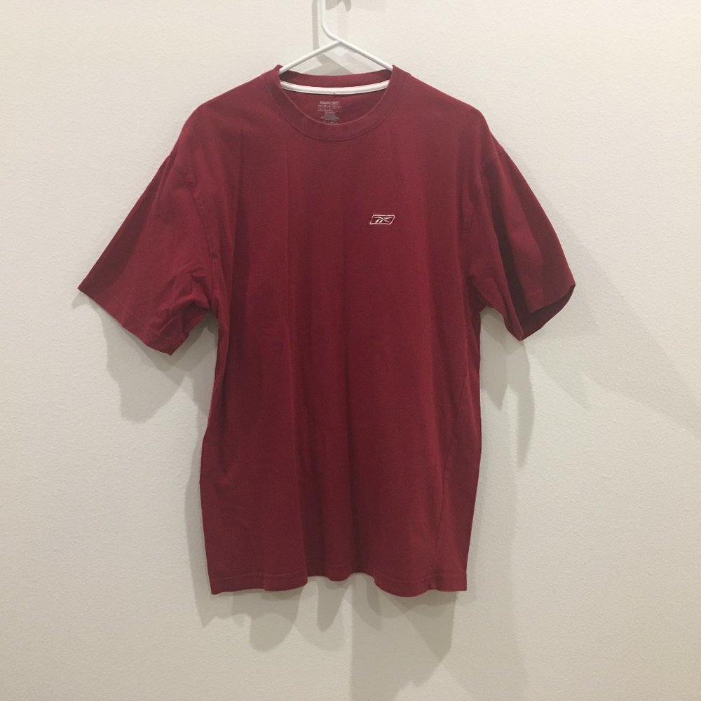 Reebok's Men's T-Shirt TShirt Short Sleeve Red (Large)